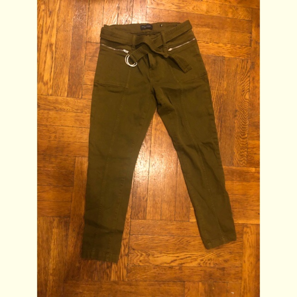 Banana Republic Mid-Rise Skinny Utility Jean Olive